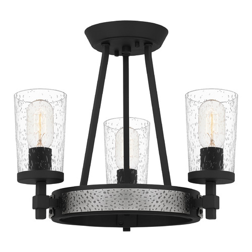 Quoizel Lighting Alpine 16-Inch Semi-Flush Mount in Earth Black by Quoizel Lighting ALP1716EK