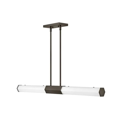 Facet LED Linear Pendant in Black Oxide by Hinkley Lighting