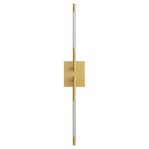 Oxygen Palillos Aged Brass LED Sconce