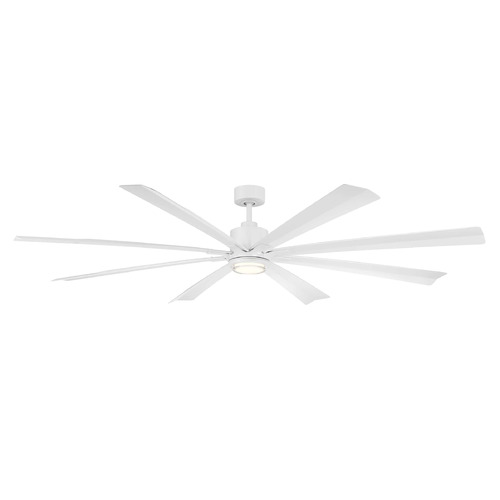 Modern Forms Size Matters Matte White LED Ceiling Fan with Light