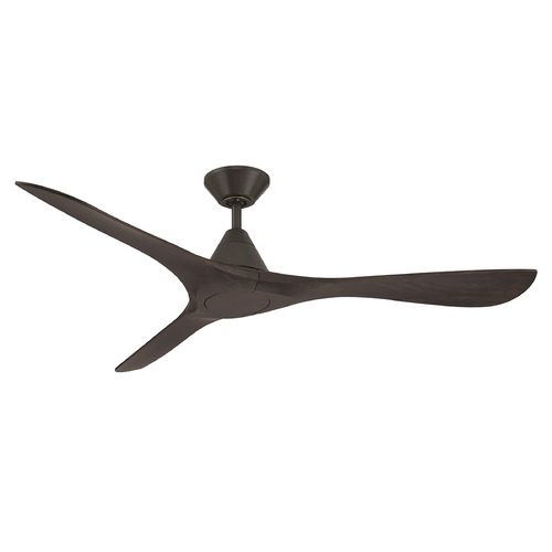 Modern Forms Carve Bronze & Dark Walnut Ceiling Fan Without Light