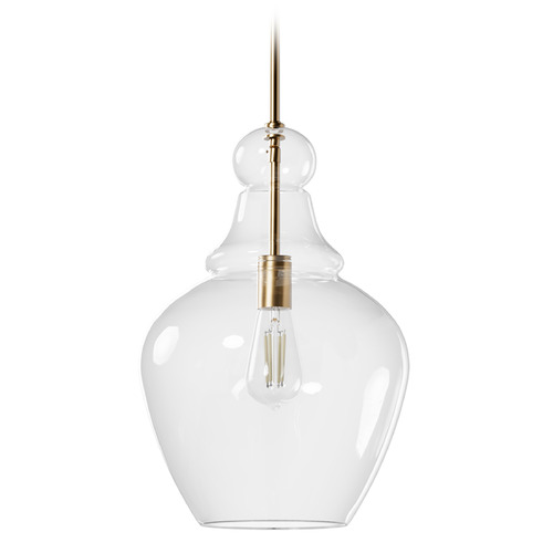 Hunter Fan Company Hunter Fan Company Maple Park Alturas Gold Pendant Light with Bowl / Dome Shade 48062