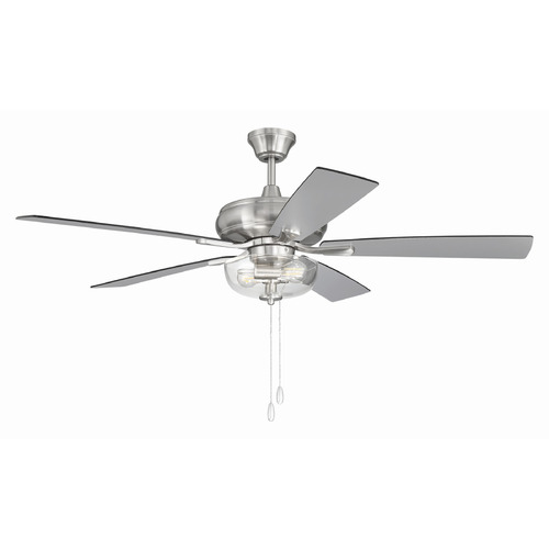 Craftmade Lighting Craftmade Lighting Eos Brushed Polished Nickel LED Ceiling Fan with Light ECF201BNK5-BNGW
