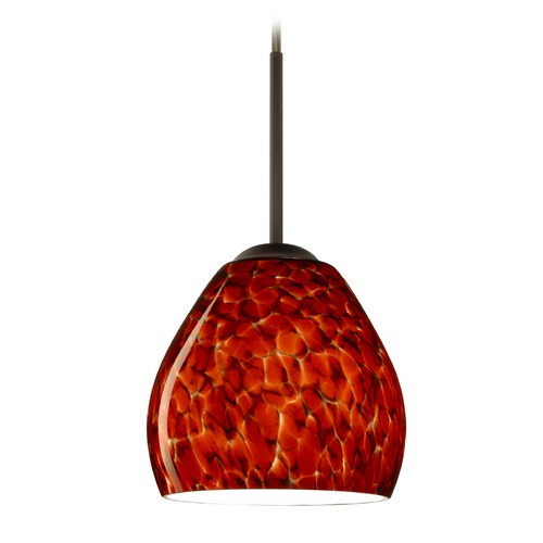 Besa Lighting Besa Lighting Bolla Bronze Mini-Pendant Light 1BT-412241-BR