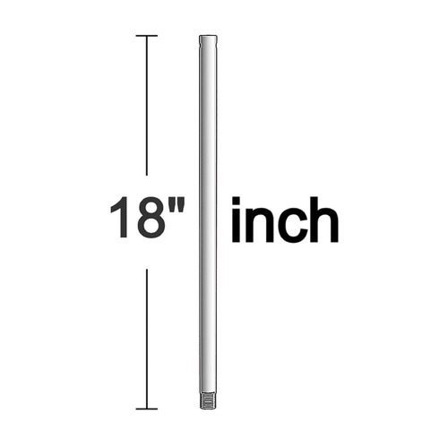 18-Inch Downrod in Titanium by Visual Comfort & Co Fan Collection