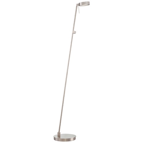 George Kovacs Lighting George's Reading Room LED Pharmacy Floor Lamp in Brushed Nickel by George Kovacs P4304-084