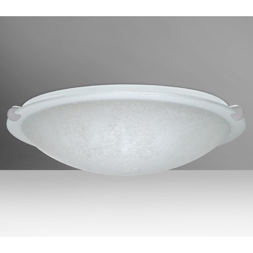 Besa Lighting Trio Satin Nickel Flushmount Light