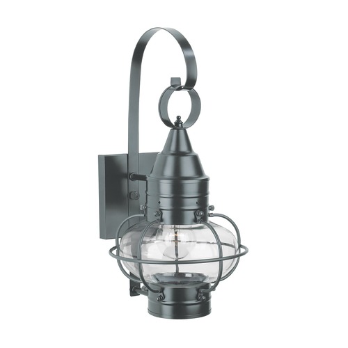 Norwell Lighting Norwell Lighting Classic Onion Gun Metal Outdoor Wall Light 1513-GM-CL