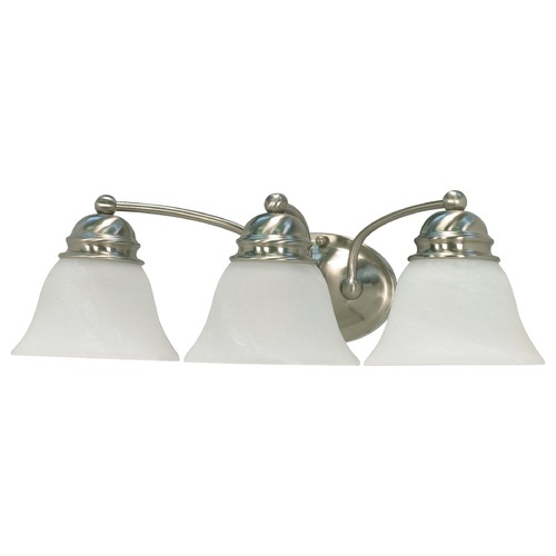 Nuvo Lighting Empire Brushed Nickel Bathroom Light by Nuvo Lighting 60/6079