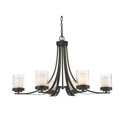 Z-Lite Willow Olde Bronze Chandelier by Z-Lite 426-6-OB