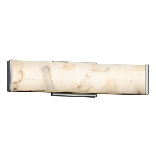 Justice Design Group Latitude Brushed Nickel LED Vertical Bathroom Light