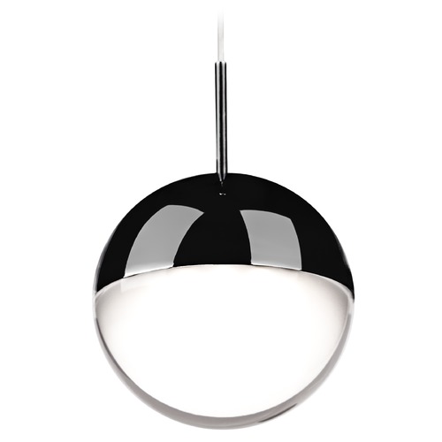 Modern Black Chrome LED Mini Pendant 3000K 300LM by Kuzco Lighting