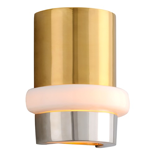 Corbett Lighting Beckenham Vintage Polished Brass & Nickel Sconce by Corbett Lighting 300-11