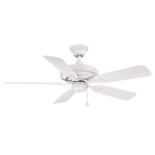 Fanimation Fans Edgewood 44 Matte White Ceiling Fan Without Light