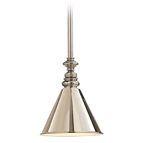 Visual Comfort Signature Collection E.F. Chapman Boston Pendant in Polished Nickel by Visual Comfort Signature SL5125PNSLDPN