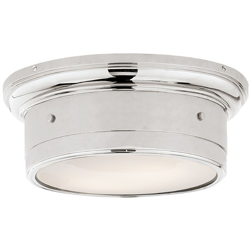 Visual Comfort Signature Collection Studio VC Siena Small Flush Mount in Polished Nickel by Visual Comfort Signature SS4015PNWG