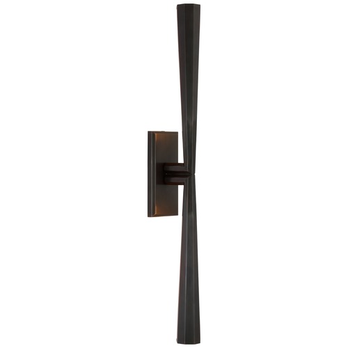 Visual Comfort Signature Collection Thomas OBrien Galahad Linear Sconce in Bronze by Visual Comfort Signature TOB2716BZ