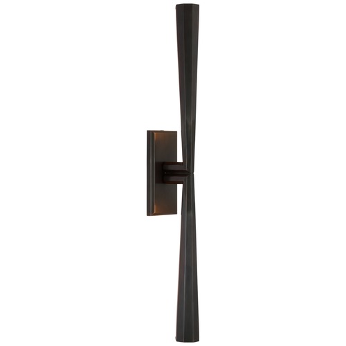 Thomas OBrien Galahad Linear Sconce in Bronze by Visual Comfort Signature