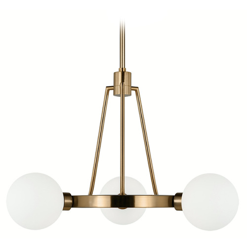 Visual Comfort Studio Collection Clybourn Satin Brass Chandelier