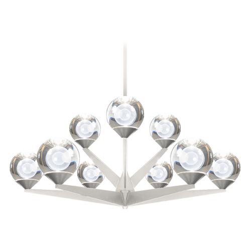 Double Bubble Satin Nickel LED Chandelier by Modern Forms