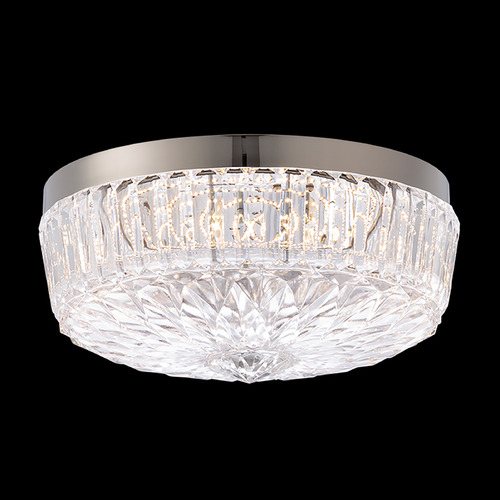 Regina Polish Nickel LED Flushmount Light by Schonbek Lighting