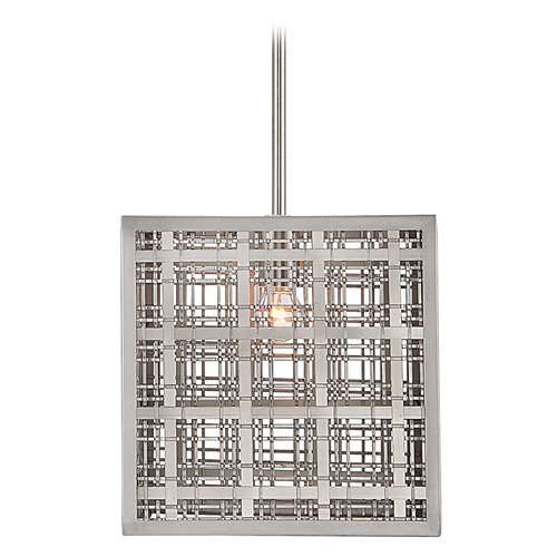 Uttermost Lighting The Uttermost Company Pendleton Satin Nickel Pendant Light with Square Shade 21569