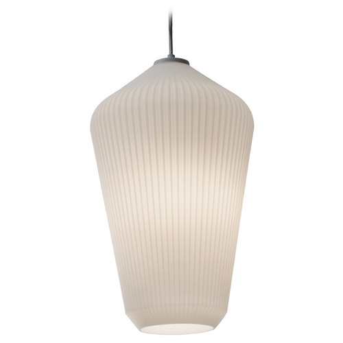 Afx Lighting Lola White Pendant Light with Conical Shade