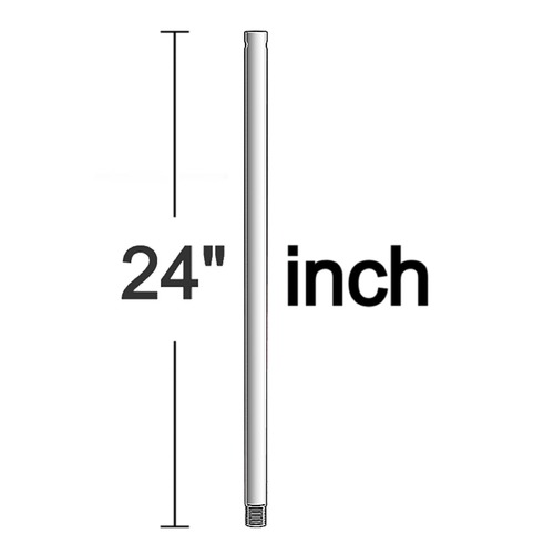 24-Inch Downrod in Titanium by Visual Comfort & Co Fan Collection