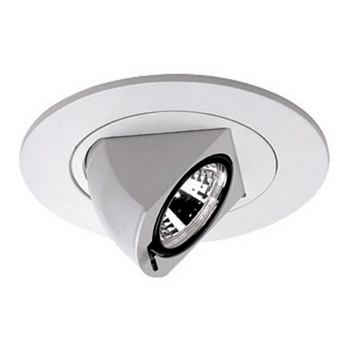 WAC Lighting 4-Inch Round Eyeball & Gimbal Ring White Recessed Trim by WAC Lighting HR-D425-WT