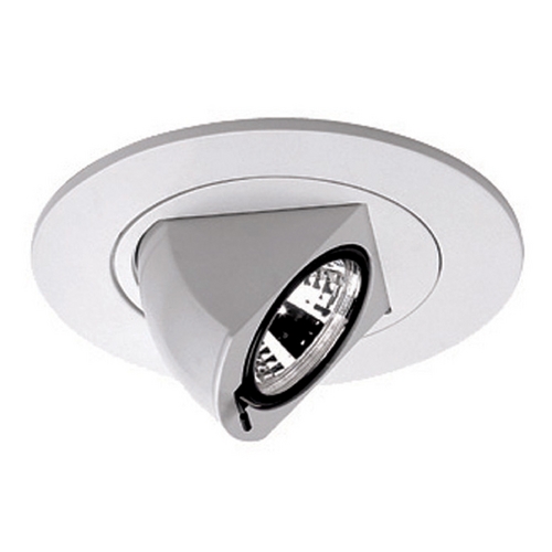 4-Inch Round Eyeball & Gimbal Ring White Recessed Trim by WAC Lighting