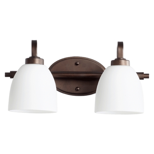 Reyes Oiled Bronze Bathroom Light by Quorum Lighting