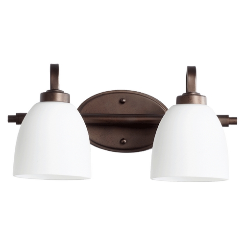 Quorum Lighting Reyes Oiled Bronze Bathroom Light by Quorum Lighting 5060-2-86