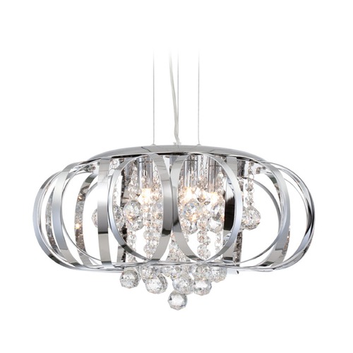 Lite Source Lighting Creola Chrome Pendant by Lite Source Lighting EL-10137