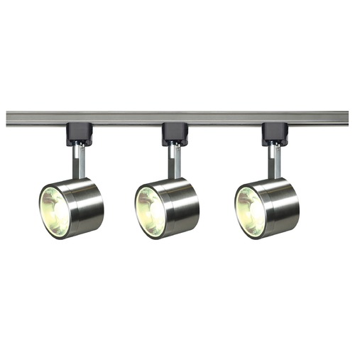 Nuvo Lighting LED Track Light Kit H-Track Brushed Nickel 3000K by Nuvo Lighting TK407