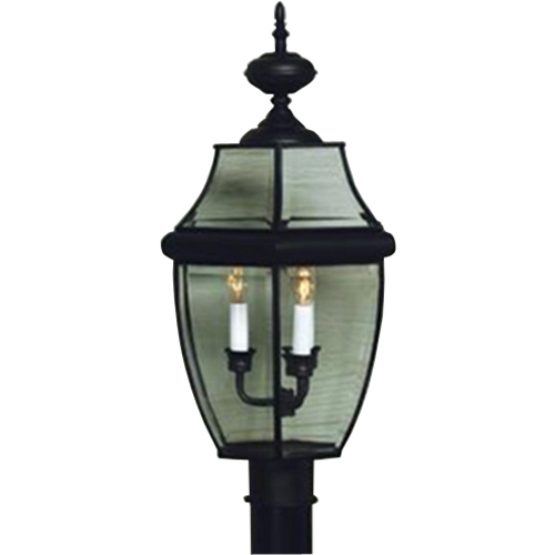 Newbury Post Light in Mystic Black by Quoizel Lighting