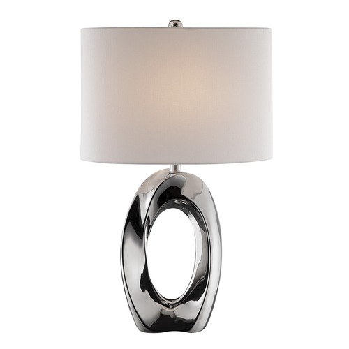 Clover Chrome Table Lamp by Lite Source Lighting