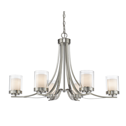 Willow Brushed Nickel Chandelier by Z-Lite