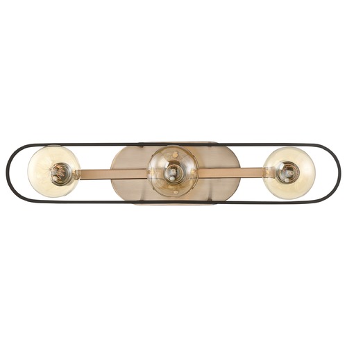 Nuvo Lighting Chassis Copper Brushed Brass & Matte Black Bathroom Light by Nuvo Lighting 60/6653