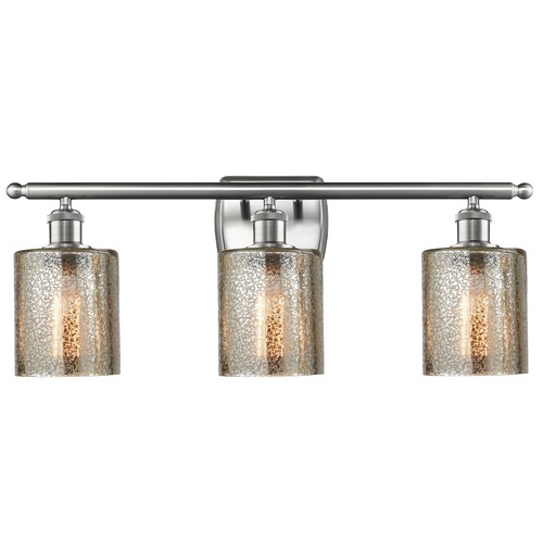 Innovations Lighting Innovations Lighting Cobbleskill Brushed Satin Nickel Bathroom Light 516-3W-SN-G116