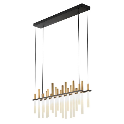 Fredrick Ramond Echo 38.75-Inch LED Linear Chandelier in Black by Fredrick Ramond FR30705BLK