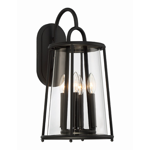 Eurofase Lighting Daulle 19-Inch Outdoor Wall Lantern in Black by Eurofase Lighting 42720-010