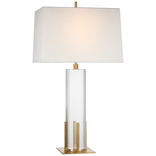 Visual Comfort Signature Collection Thomas OBrien Gironde Lamp in Crystal & Brass by Visual Comfort Signature TOB3920CGHABL