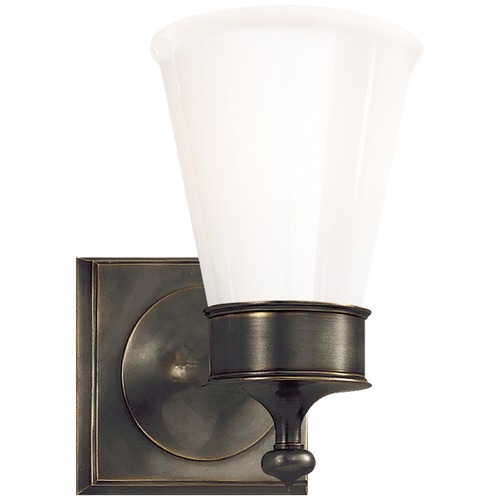 Visual Comfort Signature Collection Studio VC Siena Single Sconce in Bronze by Visual Comfort Signature SS2001BZWG