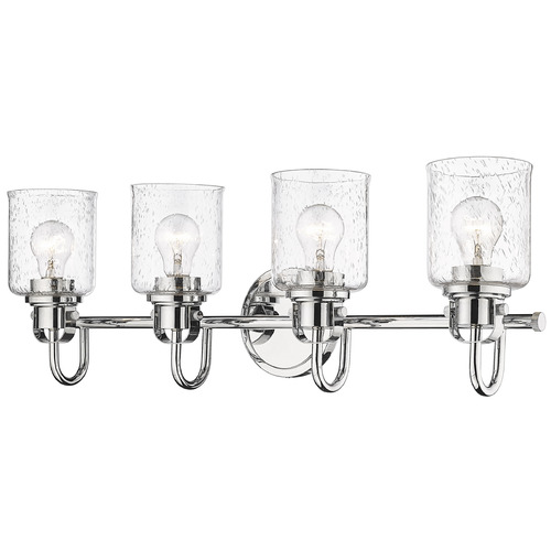 Z-Lite Kinsley Chrome Bathroom Light by Z-Lite 340-4V-CH