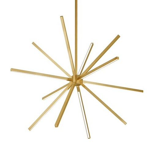 Sirius Minor Brushed Gold LED Chandelier by Kuzco Lighting