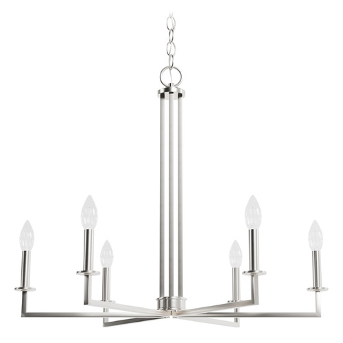Hunter Fan Company Hunter Fan Company Bearden Brushed Nickel Chandelier 19621
