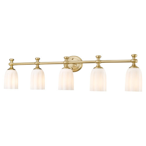 Z-Lite Z-Lite Orion Modern Gold Bathroom Light 1102-5V-MGLD