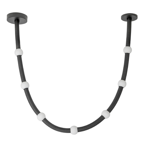 Kuzco Lighting Corda Black LED Pendant Light with Globe Shade