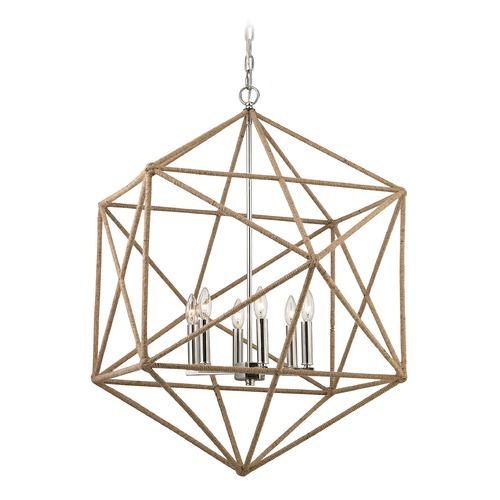 Elk Lighting Exitor Polished Nickel Pendant Light