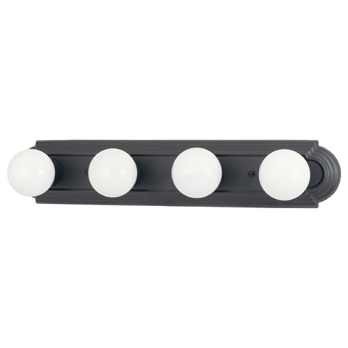 Racetrack Mahogany Bronze Bathroom Light by Nuvo Lighting